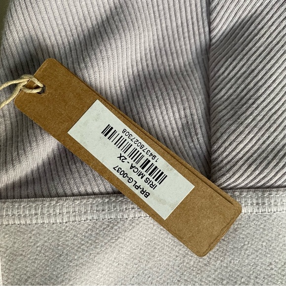 NEW Skims Ribbed Cotton Plunge Bralette Unlined Wireless - Picture 4 of 6